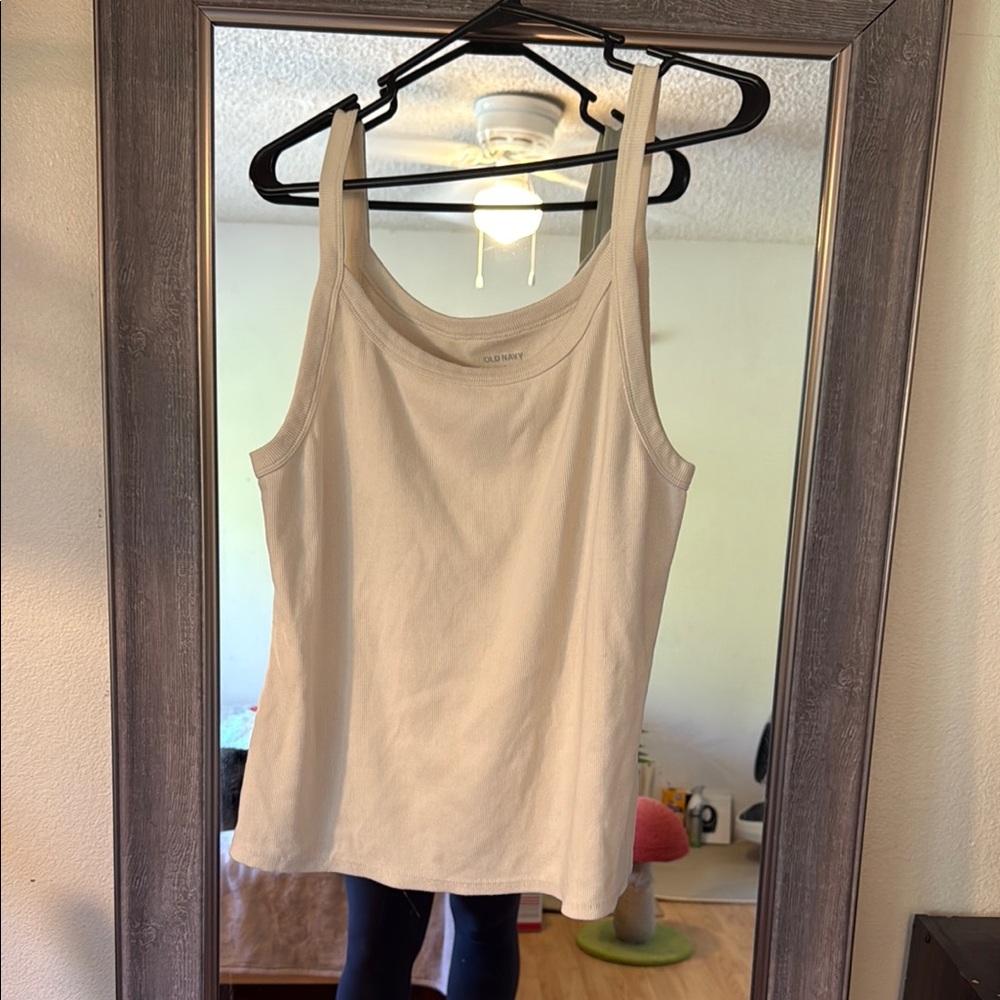 Old Navy Tan Tank Top Classic Design